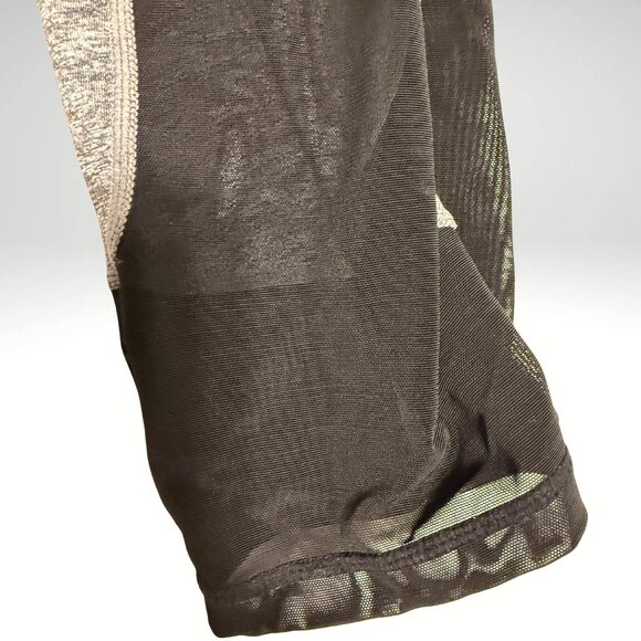 Grey & black mesh leggings - Picture 3 of 8